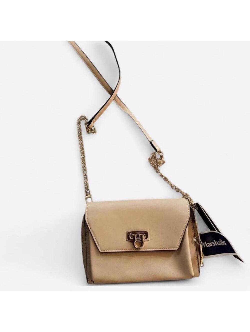 Women's Gold and Tan Bag